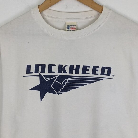 Buzz Rickson Lockheed Martin Vintage 1990s Limited Edition White Navy Shirt Sz M - Picture 6 of 7